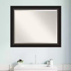 Online Kirklands Home Espresso Bronze Frame Beveled Mirror
