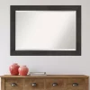 Best Kirklands Home Espresso Plank Beveled Mirror