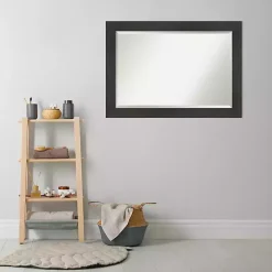 Best Kirklands Home Espresso Plank Beveled Mirror