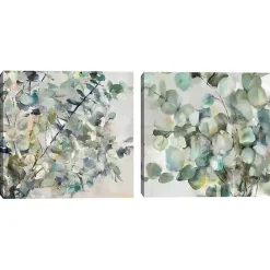Clearance Kirklands Home Essential s I & II Canvas Art Prints Green