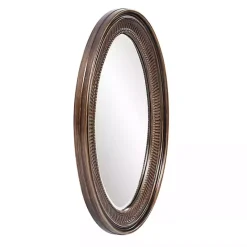 Outlet Kirklands Home Ethan Bronze Ribbed Oval Wall Mirror