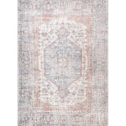 Sale Kirklands Home Etta Distressed Vintage Washable Area Rug, 5x8