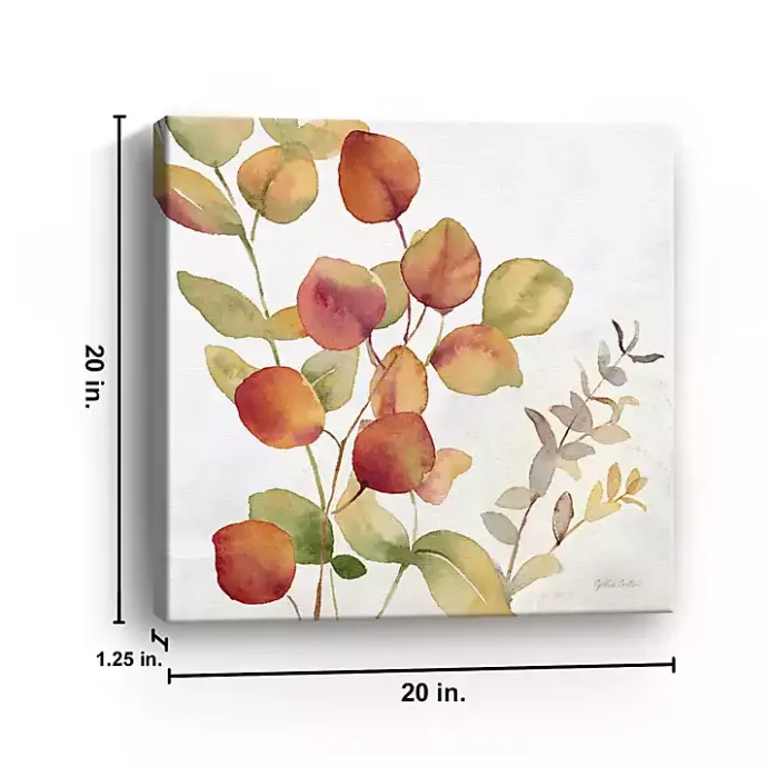 New Kirklands Home Eucalyptus Leaves Spice II Canvas Art Print