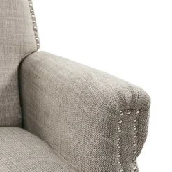 New Kirklands Home Evanston Push-Back Sand Recliner Gray