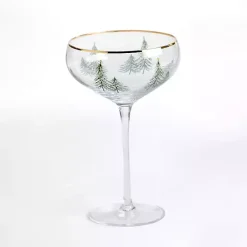 Kirklands Home Evergreen Coupe Glass