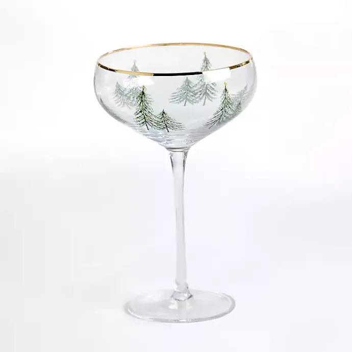 Kirklands Home Evergreen Coupe Glass