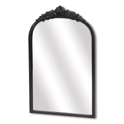 Kirklands Home Everlaine Modern Victorian Wall Mirror Black