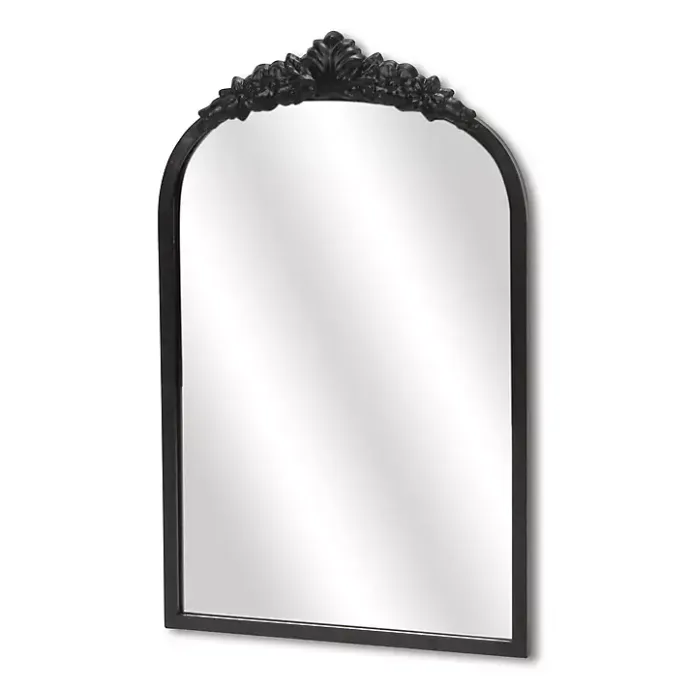 Kirklands Home Everlaine Modern Victorian Wall Mirror Black