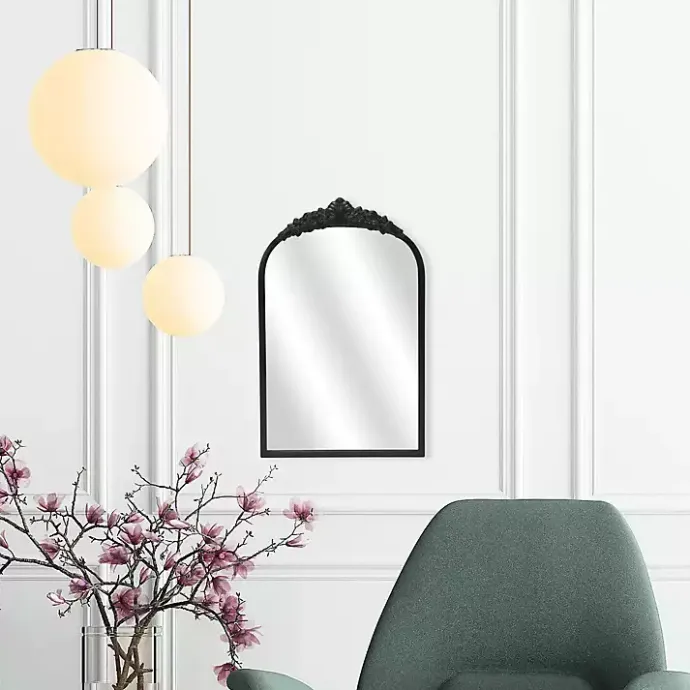 Kirklands Home Everlaine Modern Victorian Wall Mirror Black
