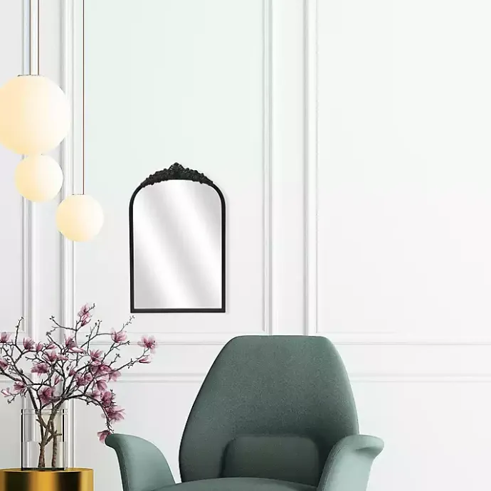 Kirklands Home Everlaine Modern Victorian Wall Mirror Black