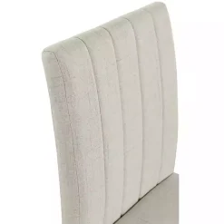 Best Kirklands Home Everly Taupe Upholstered Dining Chairs, Set of 2 Tan