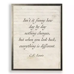 Discount Kirklands Home Everything is Different Wall Plaque White