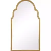 Sale Kirklands Home Ezra Gold Leaf Arched Mirror