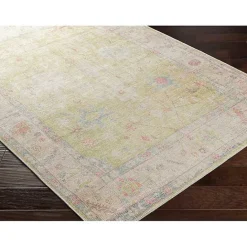 Discount Kirklands Home Faded Botanical Washable Area Rug, 6x9