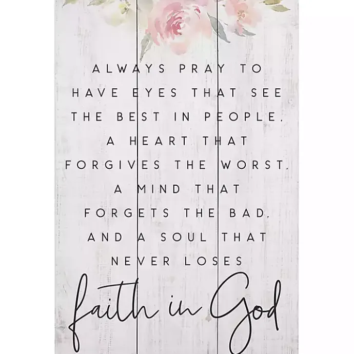 Discount Kirklands Home Faith in God Wall Plaque
