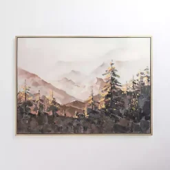 Best Kirklands Home Fall Mountain Scene Framed Canvas Art Print