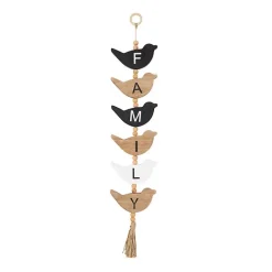 Discount Kirklands Home Family Bird Shaped Wood Wall Sign