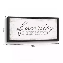Online Kirklands Home Family Branches Framed Canvas Art Print, 42x22 in.