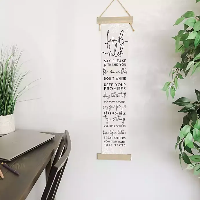 Sale Kirklands Home Family Rules Hanging Wall Plaque