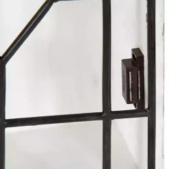 Sale Kirklands Home Farmhouse Chic White Wood & Iron Wall Cabinet