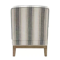 Hot Kirklands Home Farmhouse Gray & Brown Striped Armchairs, Set of 2