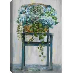 Hot Kirklands Home Farmhouse Hydrangeas Canvas Art Print Multi