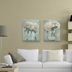 Online Kirklands Home Farmhouse Peonies Canvas Art Prints, Set of 2