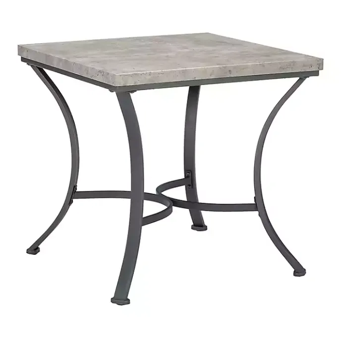 New Kirklands Home Faux Concrete 3-pc. Coffee & Side Table Set Tan