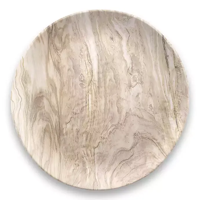 Outlet Kirklands Home Faux Wood Melamine Dinner Plates, Set of 6 Tan