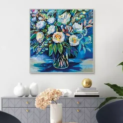 Hot Kirklands Home Feeling Framed Canvas Art Print Blue
