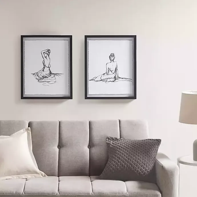 Discount Kirklands Home Feminine Figures Framed Art Prints, Set of 2