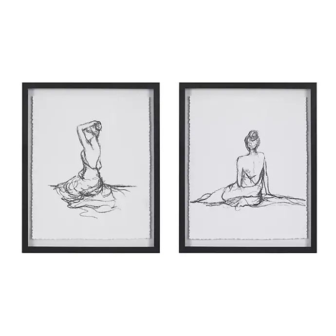 Discount Kirklands Home Feminine Figures Framed Art Prints, Set of 2