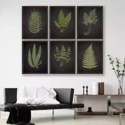 Best Kirklands Home Fern Bookplate VII Framed Art Print