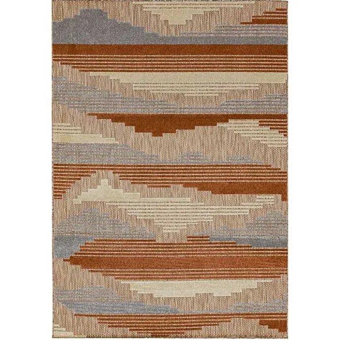 Hot Kirklands Home Fernandina Outdoor Area Rug, 7x10 Brown