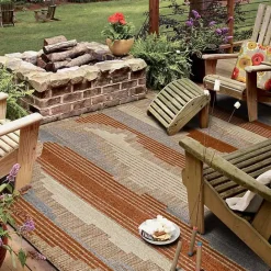 Sale Kirklands Home Fernandina Outdoor Area Rug, 9x12 Brown