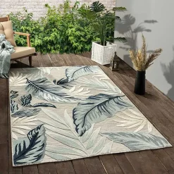 Outlet Kirklands Home Ferns and Palms Indoor/Outdoor Area Rug, 7x9