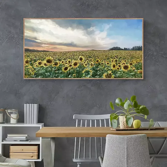 Discount Kirklands Home Field of Gold Framed Canvas Art Print Multi
