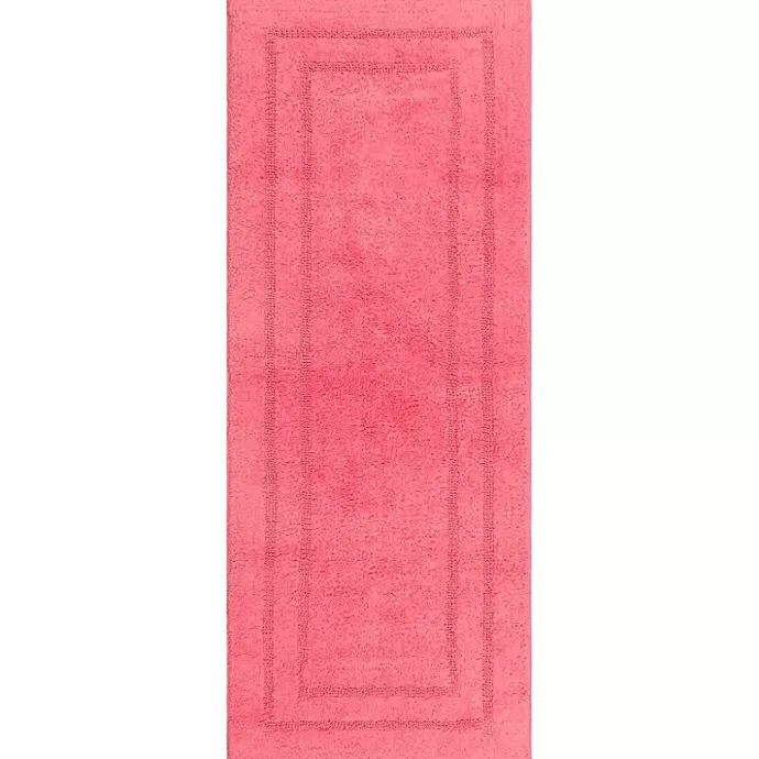Online Kirklands Home Fiesta Plush Reversible Cotton Bath Mat, 60 in. Pink