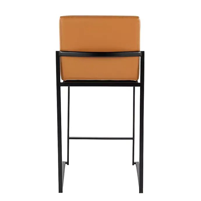 Clearance Kirklands Home Fiji Camel Faux Leather Counter Stools, Set of 2 Tan