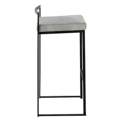 Online Kirklands Home Fiji Stackable Bar Stools, Set of 2 Gray