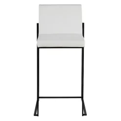 Clearance Kirklands Home Fiji Faux Leather Counter Stools, Set of 3 White