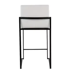 New Kirklands Home Fiji Velvet Counter Stools, Set of 3 White