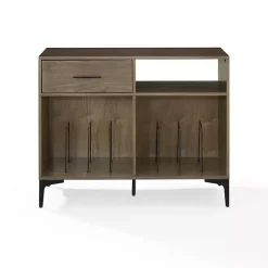 Discount Kirklands Home Finn Record Storage Media Cabinet Brown