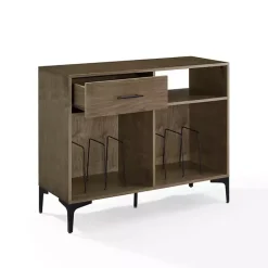 Discount Kirklands Home Finn Record Storage Media Cabinet Brown