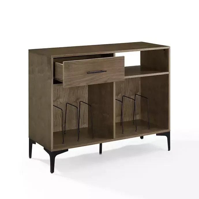 Discount Kirklands Home Finn Record Storage Media Cabinet Brown