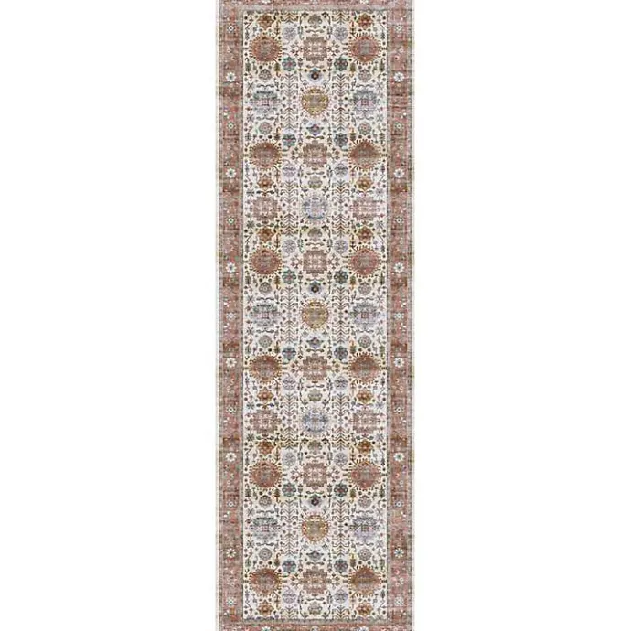 Online Kirklands Home Fiona Vintage Bordered Runner, 2x7