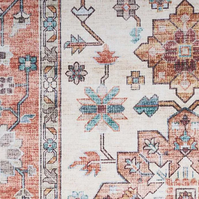 Online Kirklands Home Fiona Vintage Bordered Runner, 2x7