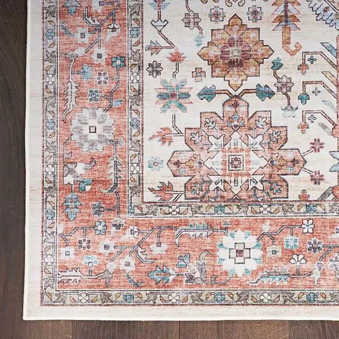 Online Kirklands Home Fiona Vintage Bordered Runner, 2x7