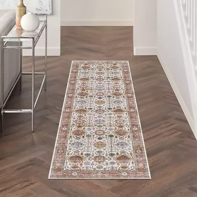 Online Kirklands Home Fiona Vintage Bordered Runner, 2x7