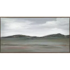 Outlet Kirklands Home Firm Path Abstract Framed Canvas Art Print Gray
